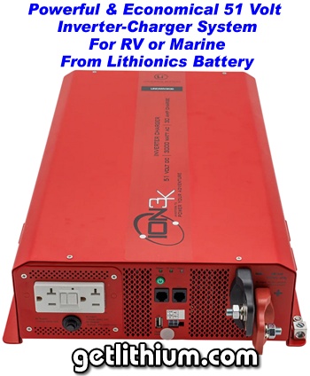Lithionics Battery 3,000 Watt 51 Volt inverter-charger