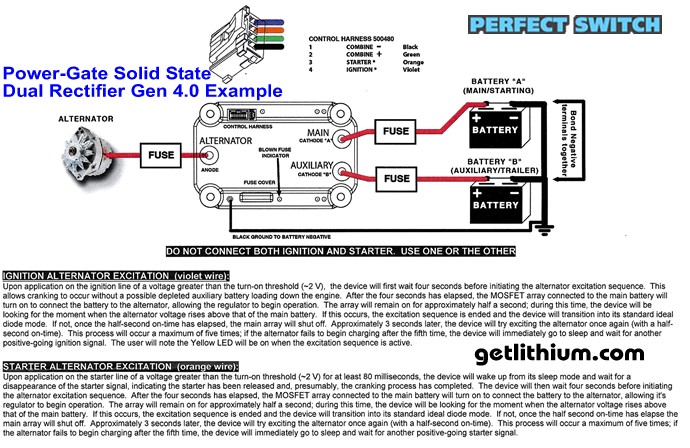 Dual battery isolator diagram