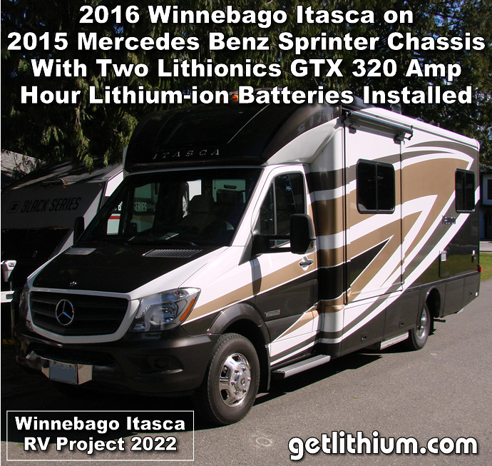 Click on the image for a larger photo of this Lithionics lithium-ion battery installation project on this great Recreational Vehicle