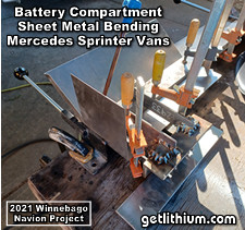 Sheet metal work - bending the pieces on a metal brake