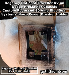 Dodge Promaster RV Lithionics Battery lithium-ion battery installation project photo - custom aluminum fabrication and aluminum welding