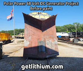 Click on the image for a larger picture of this Polar Power 20kW DC diesel generator snowplow railway project