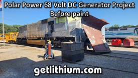 Click on the image for a larger picture of this Polar Power 20kW DC diesel generator snowplow railway project