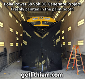 Click on the image for a larger picture of this Polar Power 20kW DC diesel generator snowplow railway project